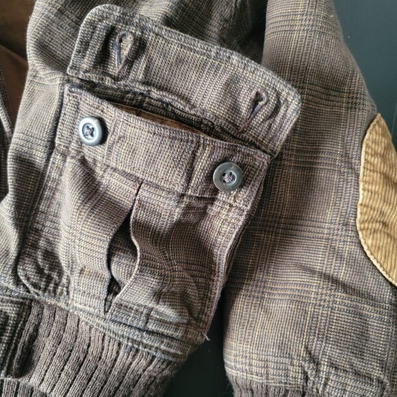 Baby Gap Brown Plaid Hooded Jacket, Toddler 3 yrs, Front Zip, 2 Button Flap EUC - Picture 9 of 12